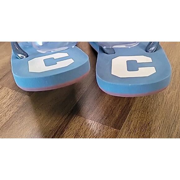 Coach Zak Flip Flops Varsity Logo Denim Blue Women’s Size 7 US GUC - Picture 7 of 8